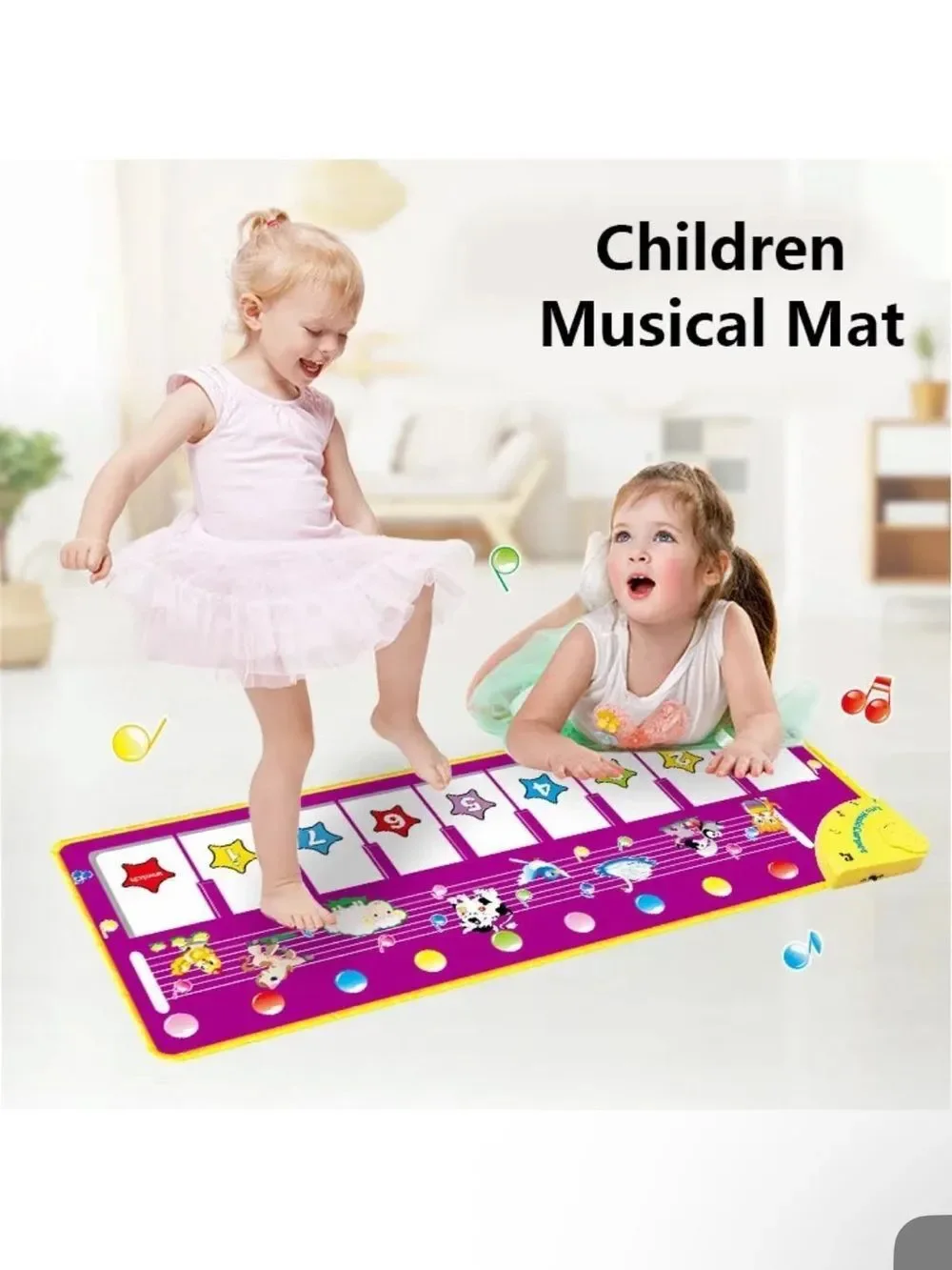 Kids Musical Play Piano Mat - Pink - Musical Play for Babies & Toddlers